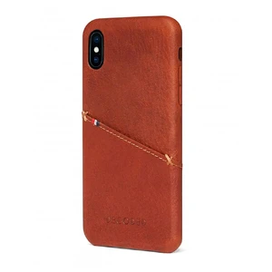 Шкіряний чохол з відділенням для карт Decoded Back Cover Brown для iPhone X | XS - Фото 3