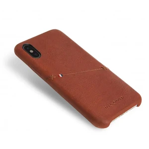 Шкіряний чохол з відділенням для карт Decoded Back Cover Brown для iPhone X | XS - Фото 4