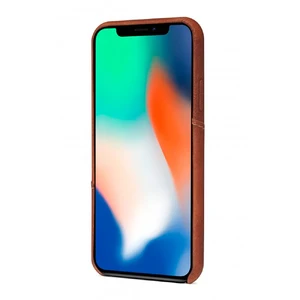 Шкіряний чохол з відділенням для карт Decoded Back Cover Brown для iPhone X | XS - Фото 7