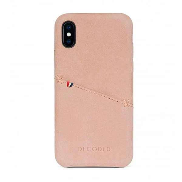 Шкіряний чохол з відділенням для карт Decoded Back Cover Natural для iPhone X | XS