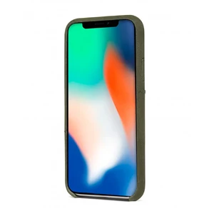 Шкіряний чохол з відділенням для карт Decoded Back Cover Olive Green для iPhone X | XS - Фото 7