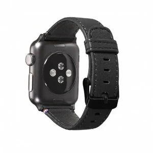 Кожаный ремешок Decoded Leather Strap Black для Apple Watch 41mm | 40mm | 38mm