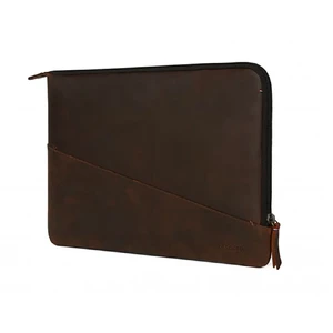 Кожаный чехол-сумка Decoded Waxed Slim Sleeve Brown для MacBook Pro 13" (2016-2020) | Air 13" (2018-2020) - Фото 2