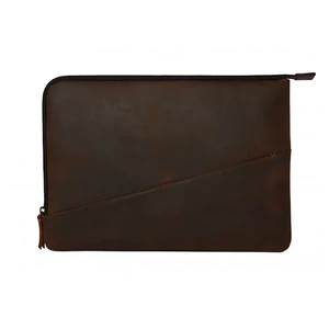 Кожаный чехол-сумка Decoded Waxed Slim Sleeve Brown для MacBook Pro 13" (2016-2020) | Air 13" (2018-2020) - Фото 3