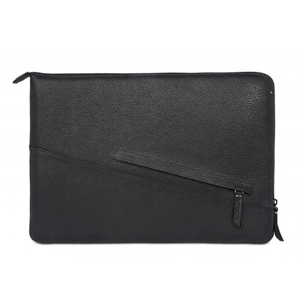 Шкіряний чохол-сумка Decoded Slim Sleeve Black для MacBook Air 13" |  Pro 13" Retina | MacBook Pro 13"Touch Bar (2016 | 2017 | 2018)