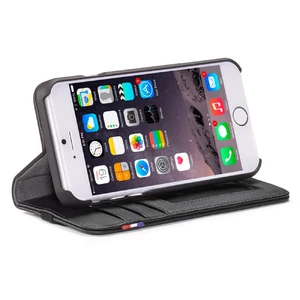 Кожаный чехол-книжка Decoded Wallet Case Black для iPhone SE 3 | SE 2 | 8 | 7 | 6s | 6 - Фото 4