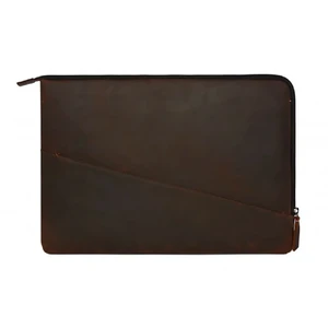Шкіряний чохол-сумка Decoded Waxed Slim Sleeve Brown для MacBook Pro 16" | Pro 15" with Touch Bar (2016-2017)