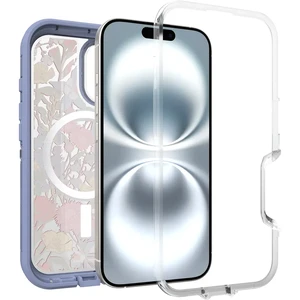Протиударний чохол Otterbox Defender Series Pro XT MagSafe Floral Purple (Clear) для iPhone 16 - Фото 4