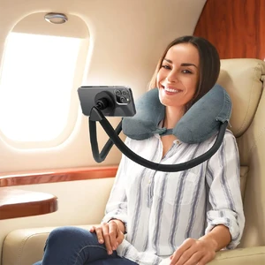 Держатель для телефона Encased Neck Pillow Phone Holder на шею, с подставкой и регулировкой на 360° - Фото 3