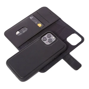 Кожаный чехол-книжка Decoded 2-in-1 Detachable Wallet Black для iPhone 12 | 12 Pro - Фото 5