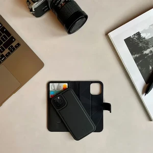 Кожаный чехол-книжка Decoded 2-in-1 Detachable Wallet Black для iPhone 12 | 12 Pro - Фото 6