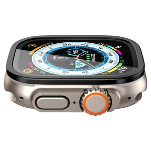 Защитное стекло Spigen Screen Protector Glas.tR Slim Pro Black для Apple Watch Ultra 49mm - Фото 3