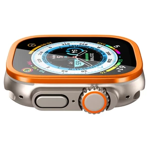 Защитное стекло Spigen Screen Protector Glas.tR Slim Pro Orange для Apple Watch Ultra 49mm - Фото 3