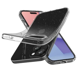 Прозорий чохол Spigen Liquid Crystal Glitter Quartz для iPhone 15 - Фото 2