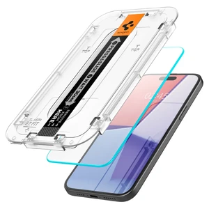 Захисне скло з рамкою для поклейки Spigen EZ FIT Glas.tR для iPhone 15 Pro Max (2 шт.) - Фото 3