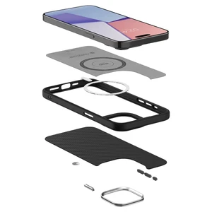 Противоударный кевлоровый чехол MagSafe Spigen Enzo Aramid (MagFit) для iPhone 15 Pro Max - Фото 4
