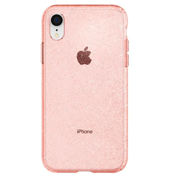 Защитный чехол Spigen Liquid Crystal Glitter Rose Quartz для iPhone XR