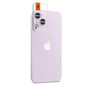 Защитное стекло на камеру Spigen Optik Pro Purple для iPhone 15 | 15 Plus | 14 | 14 Plus (2 шт.) - Фото 2