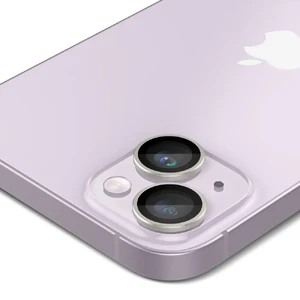 Защитное стекло на камеру Spigen Optik Pro Purple для iPhone 15 | 15 Plus | 14 | 14 Plus (2 шт.) - Фото 4
