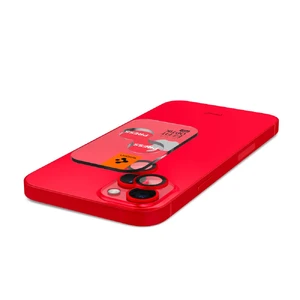 Защитное стекло на камеру Spigen Optik Pro Red для iPhone 15 | 15 Plus | 14 | 14 Plus (2 шт.) - Фото 6