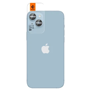 Захисне скло на камеру Spigen Optik Pro Blue для iPhone 15 | 15 Plus | 14 | 14 Plus (2 шт.) - Фото 2