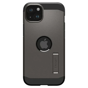 Противоударный чехол с подставкой Spigen Tough Armor (MagFit) Gunmetal для iPhone 15 Plus - Фото 9
