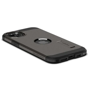 Противоударный чехол с подставкой Spigen Tough Armor (MagFit) Gunmetal для iPhone 15 Plus - Фото 6