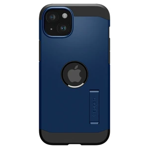 Противоударный чехол с подставкой Spigen Tough Armor (MagFit) Navy Blue для iPhone 15 - Фото 9