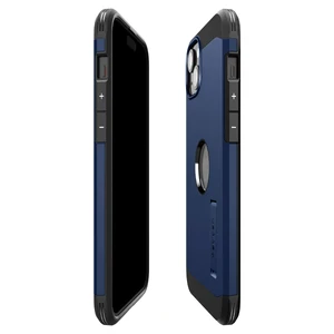 Противоударный чехол с подставкой Spigen Tough Armor (MagFit) Navy Blue для iPhone 15 - Фото 7