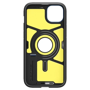 Противоударный чехол с подставкой Spigen Tough Armor (MagFit) Navy Blue для iPhone 15 - Фото 8