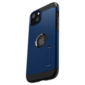 Противоударный чехол с подставкой Spigen Tough Armor (MagFit) Navy Blue для iPhone 15 - Фото 5