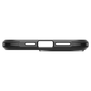 Противоударный чехол с подставкой Spigen Tough Armor (MagFit) Black для iPhone 15 Pro - Фото 13