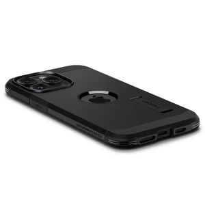 Противоударный чехол с подставкой Spigen Tough Armor (MagFit) Black для iPhone 15 Pro - Фото 8