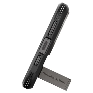 Противоударный чехол с подставкой Spigen Tough Armor (MagFit) Gunmetal для iPhone 15 Pro Max - Фото 5
