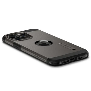 Противоударный чехол с подставкой Spigen Tough Armor (MagFit) Gunmetal для iPhone 15 Pro Max - Фото 7
