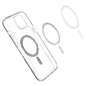 Прозрачный чехол с MagSafe Spigen Ultra Hybrid (MagFit) Black для iPhone 15 - Фото 3