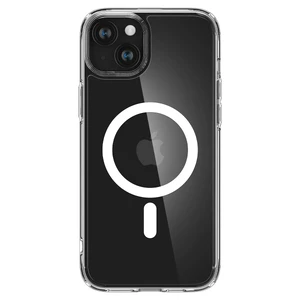 Прозрачный чехол с MagSafe Spigen Ultra Hybrid (MagFit) White для iPhone 15 Plus - Фото 5