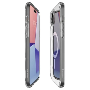 Прозрачный чехол с MagSafe Spigen Ultra Hybrid (MagFit) White для iPhone 15 Plus - Фото 4