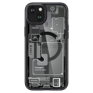 Защитный чехол Spigen Ultra Hybrid Case (MagFit) Zero One Black для iPhone 15 Plus - Фото 5