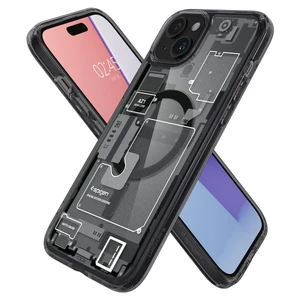 Защитный чехол Spigen Ultra Hybrid Case (MagFit) Zero One Black для iPhone 15 Plus - Фото 2