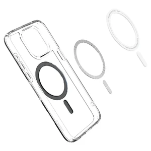 Прозрачный чехол с MagSafe Spigen Ultra Hybrid (MagFit) Carbon Fiber для iPhone 15 Pro - Фото 4