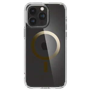 Прозрачный чехол с MagSafe Spigen Ultra Hybrid (MagFit) Gold для iPhone 15 Pro - Фото 4