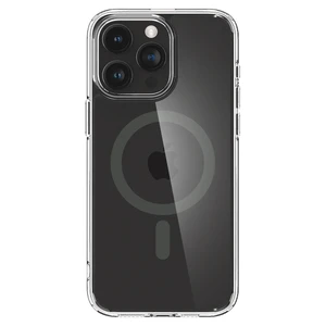 Прозорий чохол з MagSafe Spigen Ultra Hybrid (MagFit) Graphite для iPhone 15 Pro - Фото 5