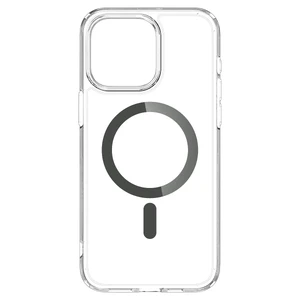 Прозорий чохол з MagSafe Spigen Ultra Hybrid (MagFit) Graphite для iPhone 15 Pro - Фото 6