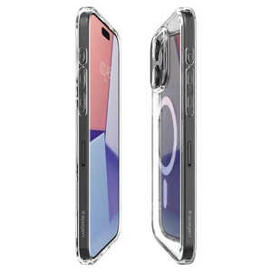 Прозрачный чехол с MagSafe Spigen Ultra Hybrid (MagFit) White для iPhone 15 Pro - Фото 3