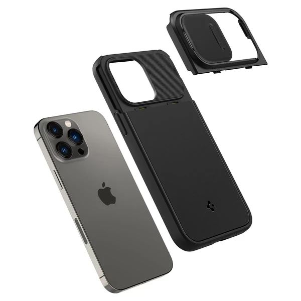 Силіконовий чохол Spigen Optik Armor (MagFit) Case Black для iPhone 14 Pro в Черкасах