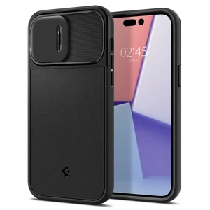 Силиконовый чехол Spigen Optik Armor (MagFit) Case Black для iPhone 14 Pro - Фото 5