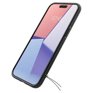 Защитный чехол Spigen Liquid Air Matte Black для iPhone 15 Pro Max - Фото 5
