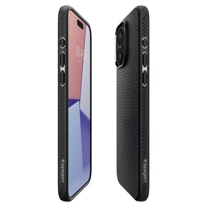 Защитный чехол Spigen Liquid Air Matte Black для iPhone 15 Pro Max - Фото 2