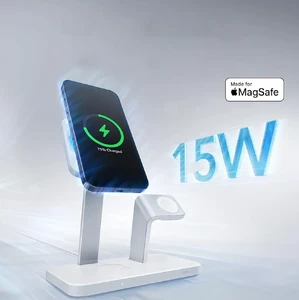 Док-станция 3-in-1 ESR GaN Charging Station с MagSafe + CryoBoost охлаждением 25W для iPhone | AirPods | Apple Watch + EU адаптер - Фото 4